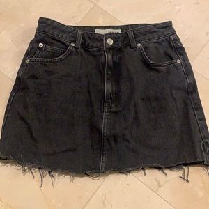 Top shop denim skirt